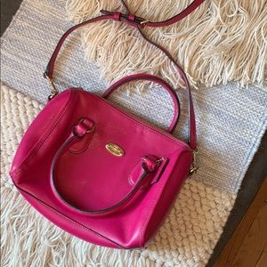 Hot pink cross body bag